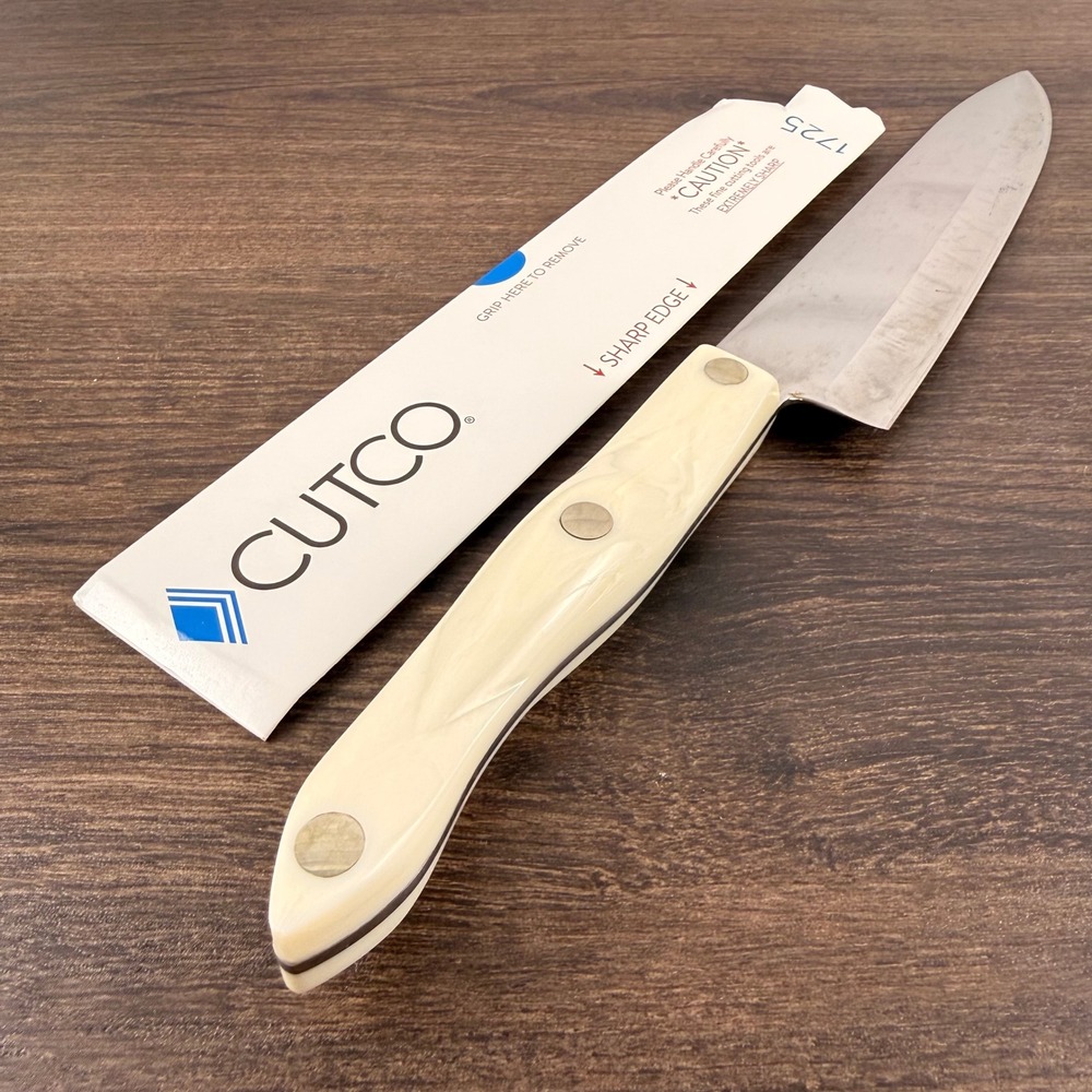 Cutco 1725 JJ 9.25 Inch French Chef Knife Pearl Handle Made in USA